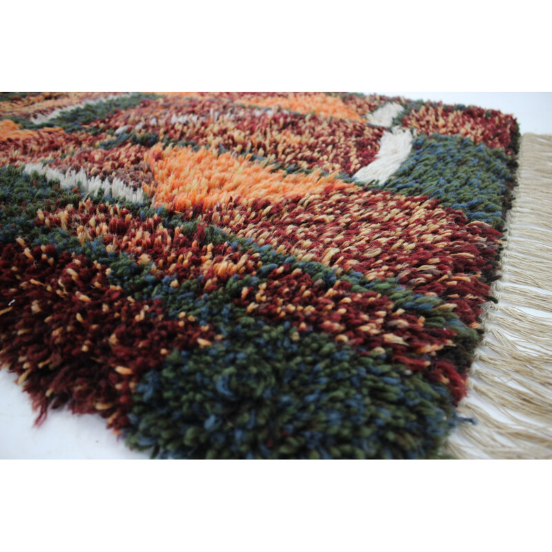 Vintage wool rug, Denmark 1970