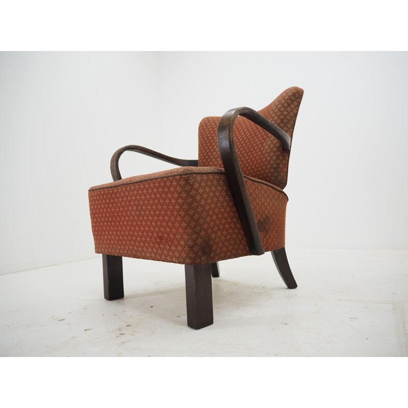Paire de fauteuils vintage de Jindrich Halabala, Art Déco 1930