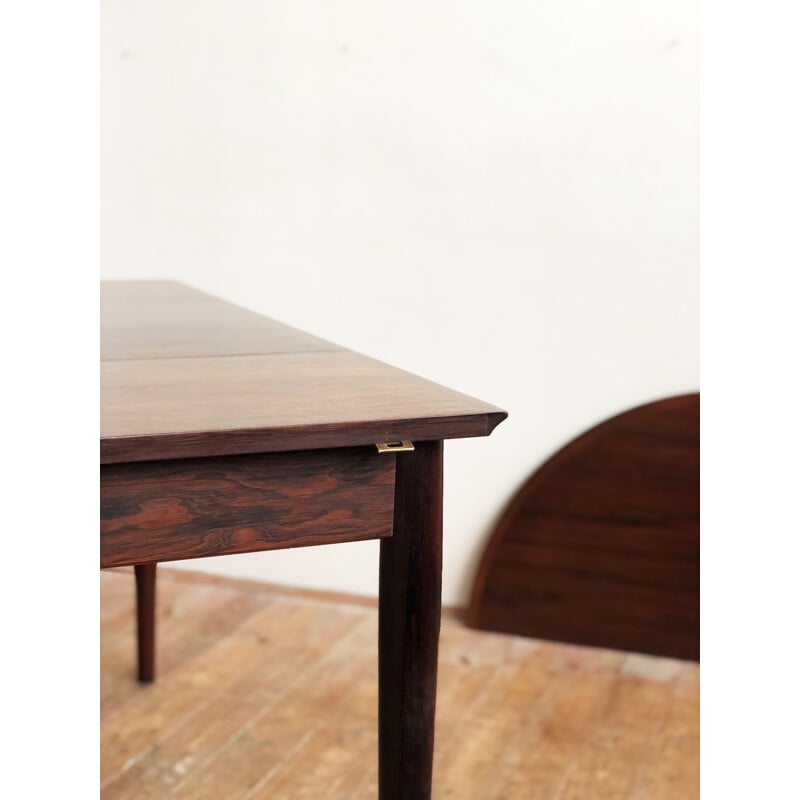 Ausziehbarer Vintage-Esstisch aus Palisanderholz von Arne Vodder für Sibast
