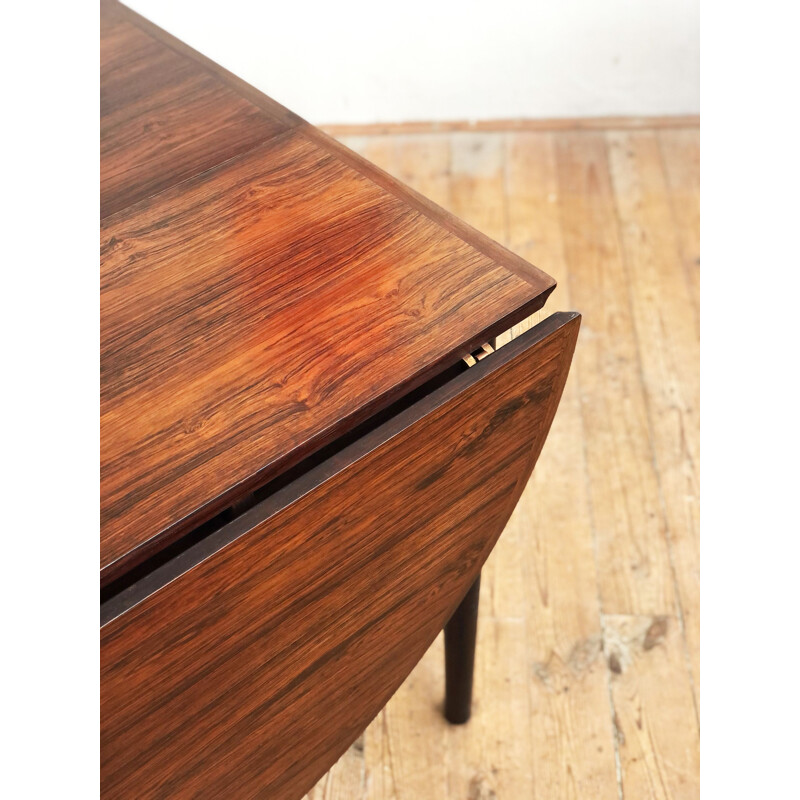Vintage rosewood extensible dining table by Arne Vodder for Sibast
