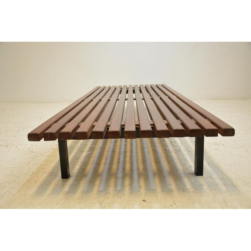 Vintage Cansado bench by Charlotte Perriand 1950