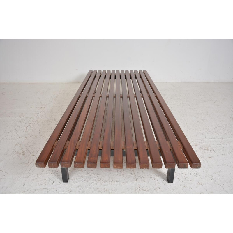 Vintage Cansado bench by Charlotte Perriand 1950