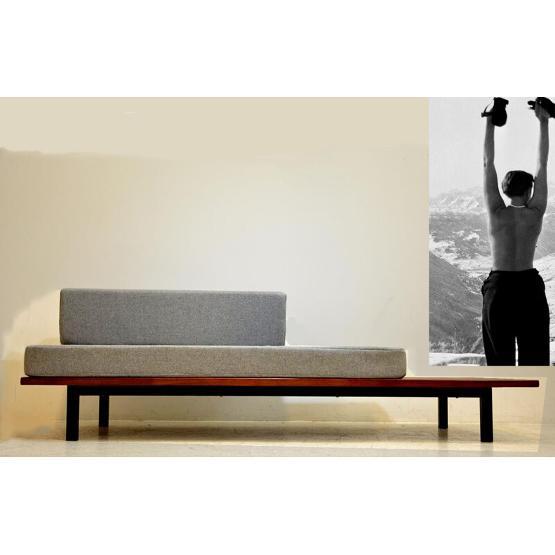 Vintage Cansado bench by Charlotte Perriand 1950