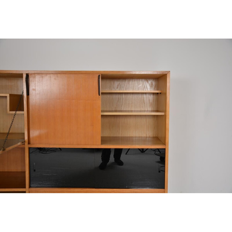 Vintage buffet secretary by Charles Ramos, France 1960