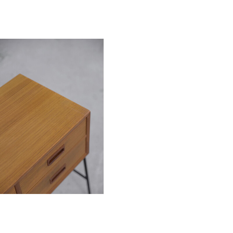 Vintage teak console with drawers, Scandinavia 1960