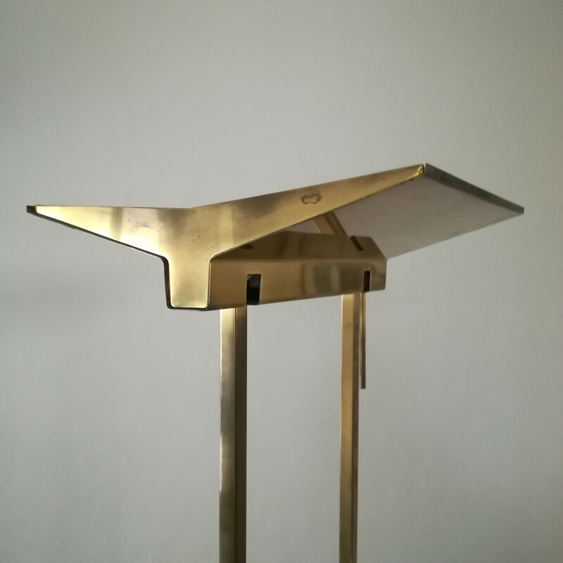 Vintage Concorde brass floor lamp by Marco Zocca 1980