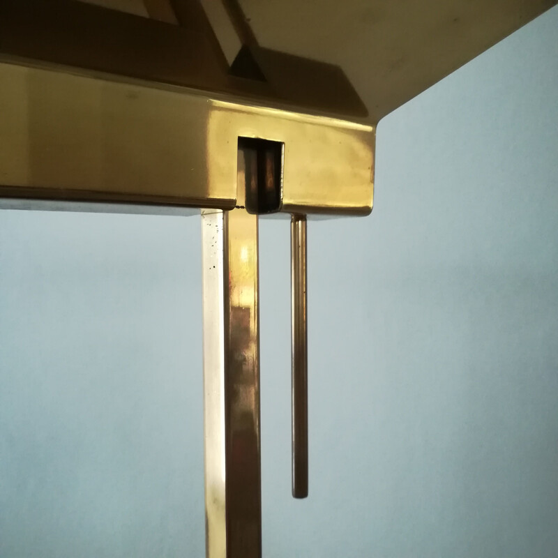 Vintage Concorde brass floor lamp by Marco Zocca 1980