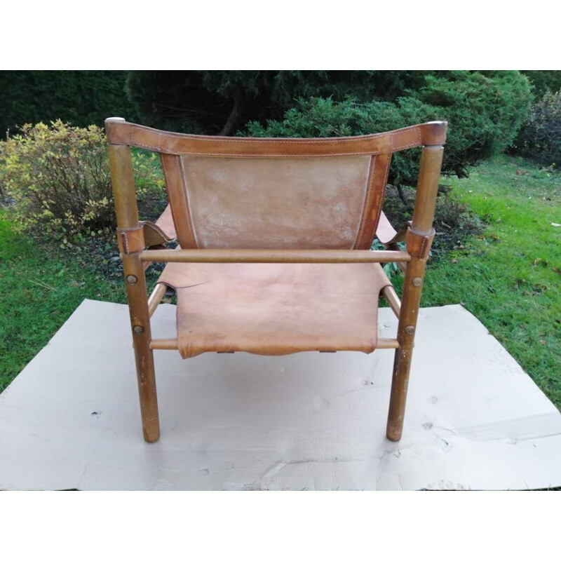 Vintage leather armchair 1960