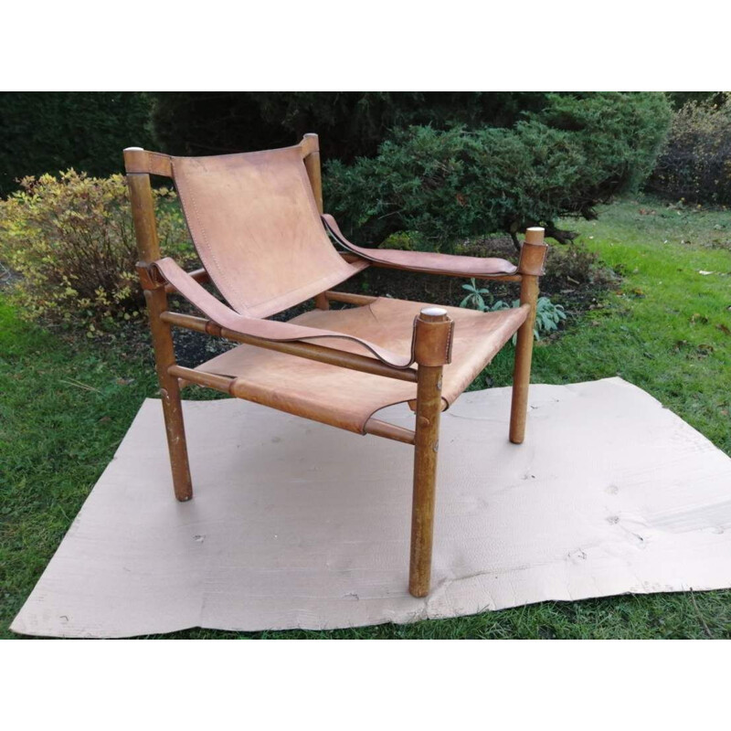 Vintage leather armchair 1960