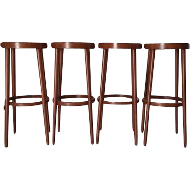 Set of 4 vintage stools Baumann 1970