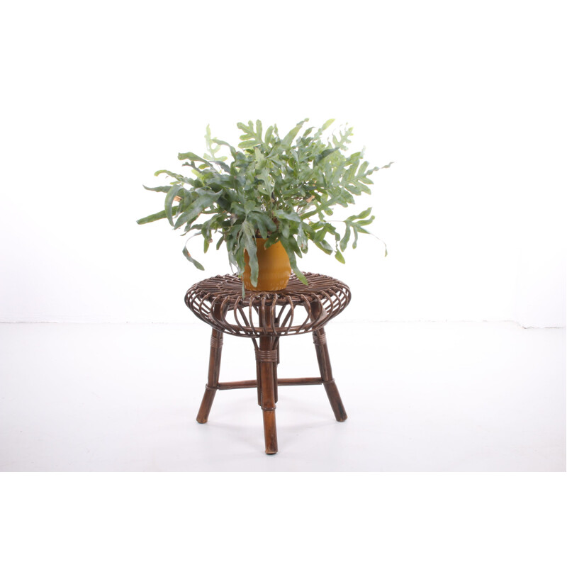 Vintage side table or bamboo stool
