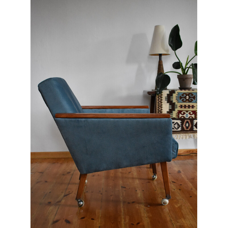 Vintage armchair on straight legs