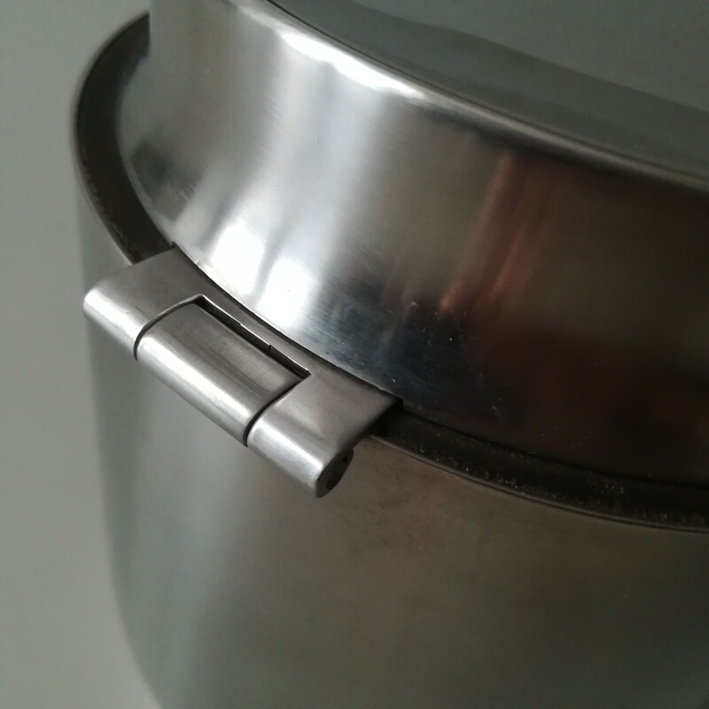 Vintage Stainless steel ice-bucket by Carlo Mazzeri for Alessi 1990s