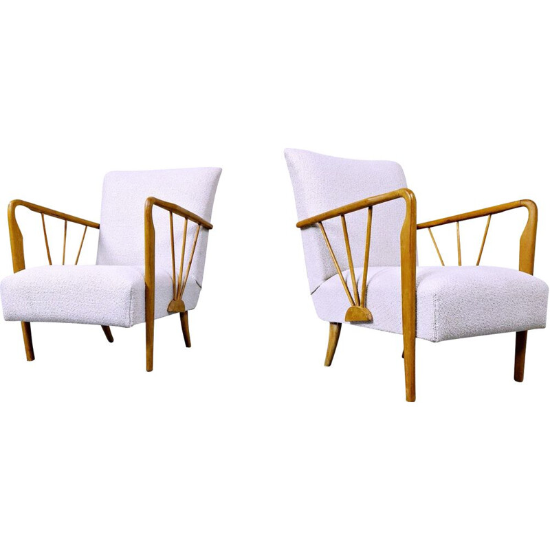 Pair of vintage Paolo Buffa armchairs