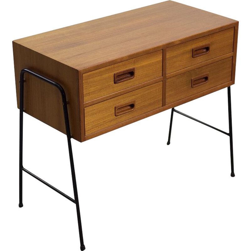 Vintage teak console with drawers, Scandinavia 1960