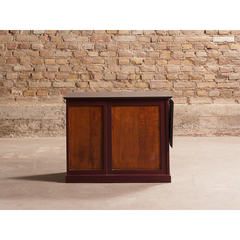 Vintage children's school desk with solid wood and valchromat side panel, 1950