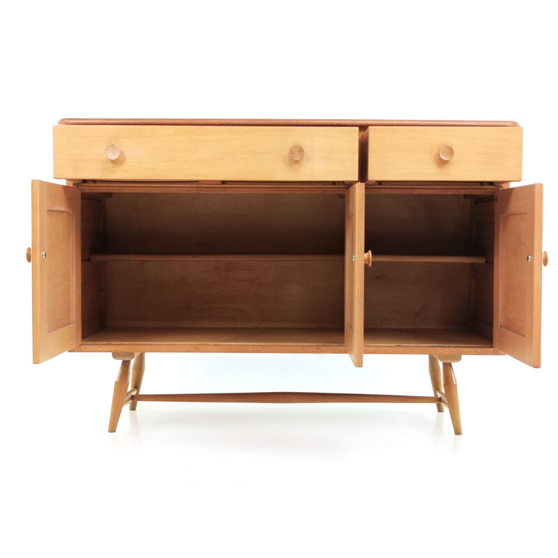 Mid Century Ercol Blonde Sideboard In Beech And Elm 1950s