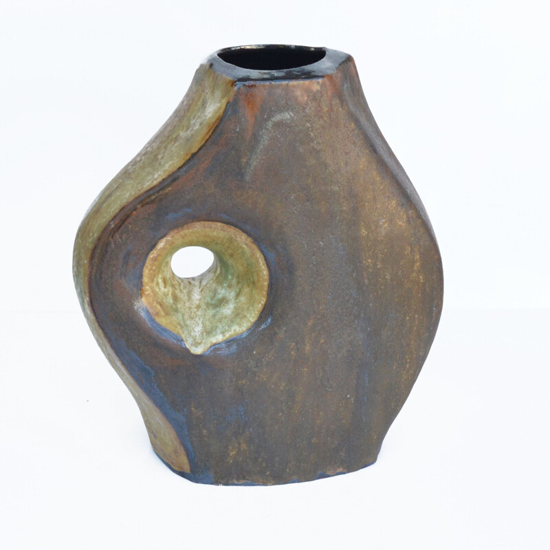 Vase vintage en céramique Schäffenacker Allemagne 1970