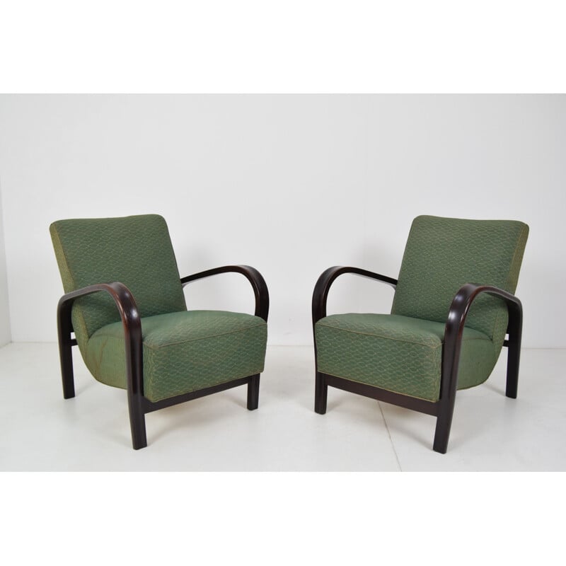 Paire de fauteuils vintage par Arch Kropacek et Kozelka 1950