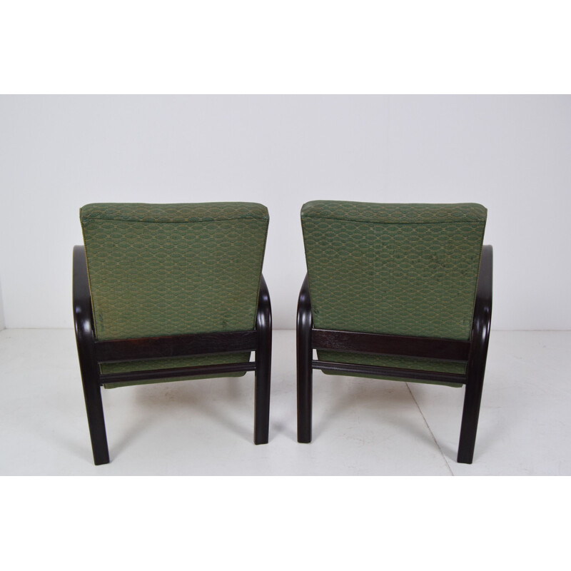 Paire de fauteuils vintage par Arch Kropacek et Kozelka 1950