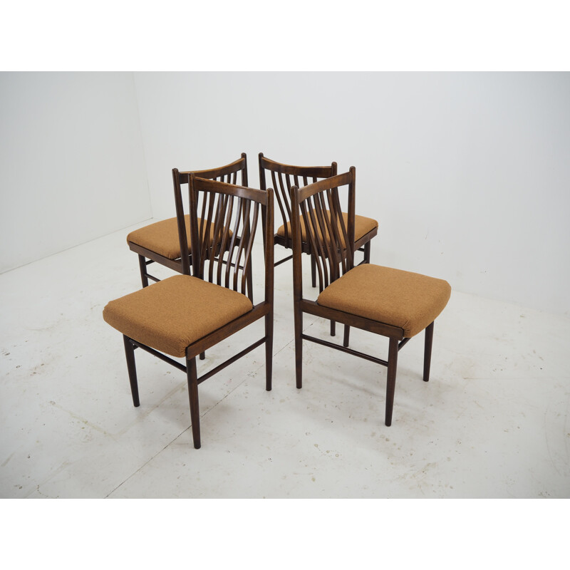 Set of 4 vintage Dining Chairs Czechoslovakia 1960s