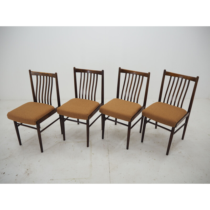 Set of 4 vintage Dining Chairs Czechoslovakia 1960s