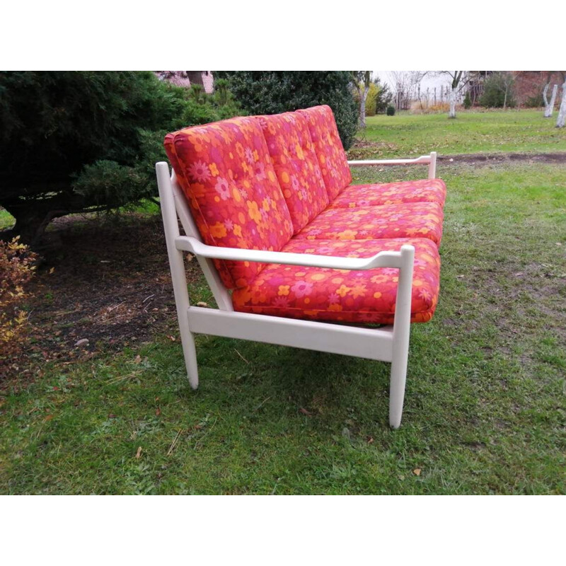 Vintage red sofa 1960s