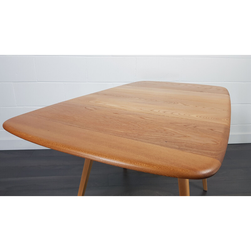 Vintage Ercol Square Drop Leaf Dining Table 1960s