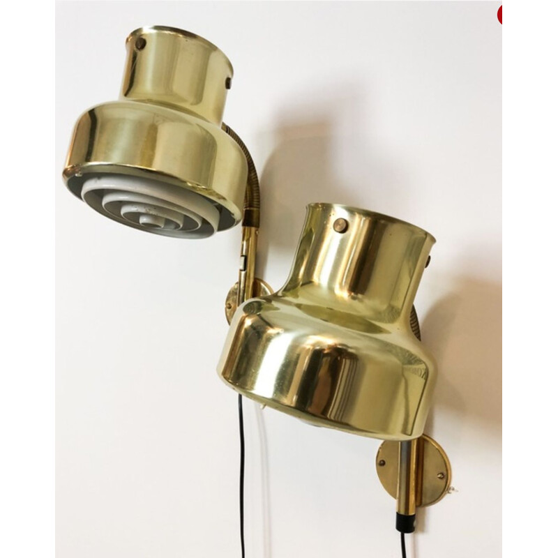 Pair of 1970's Vintage metal sconces