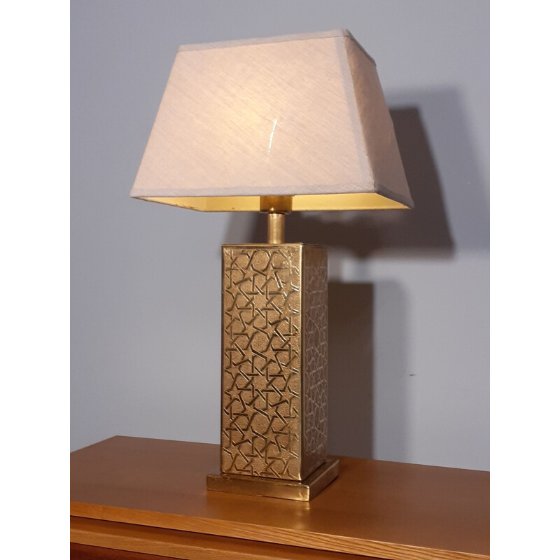 Vintage table lamp in Brass, Norway 1970