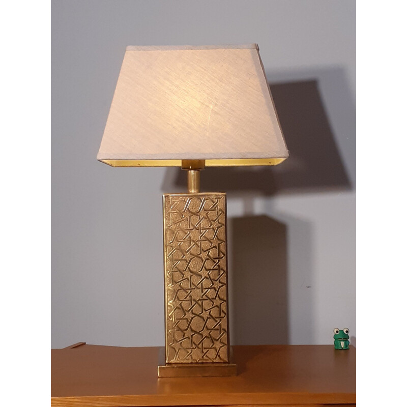 Vintage table lamp in Brass, Norway 1970