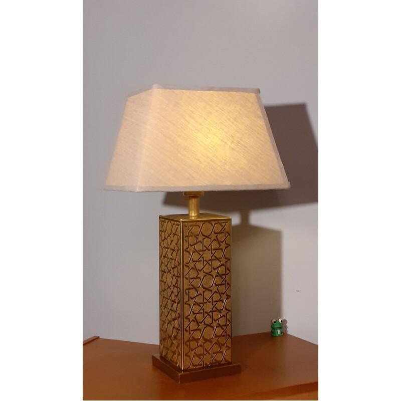 Vintage table lamp in Brass, Norway 1970