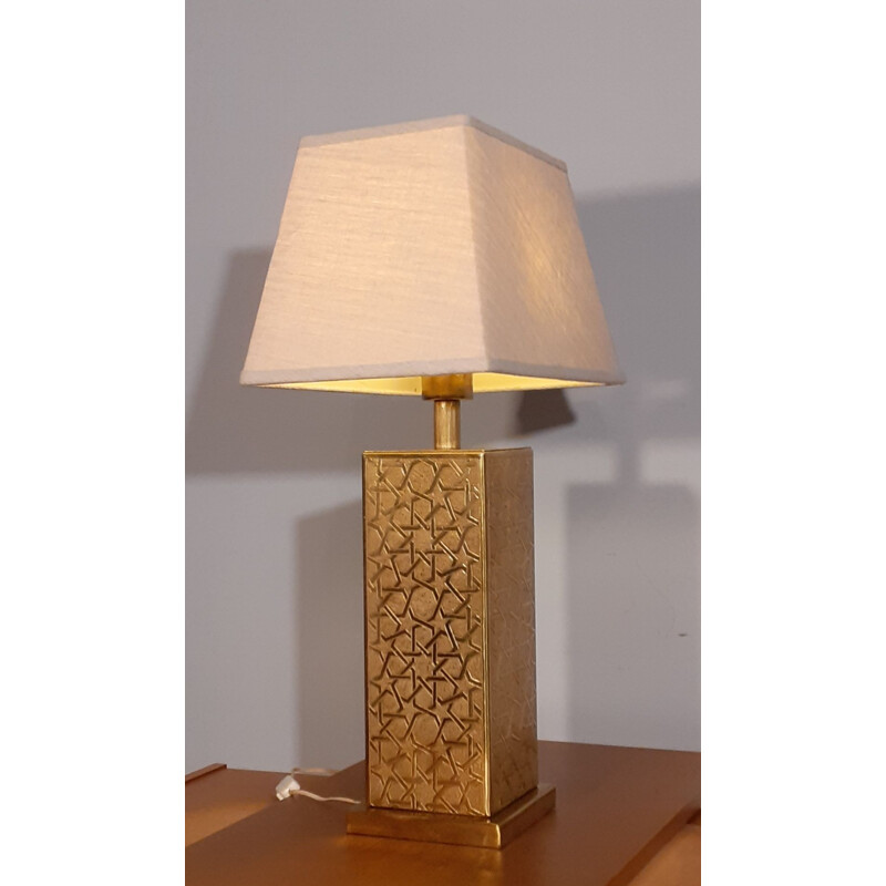 Vintage table lamp in Brass, Norway 1970