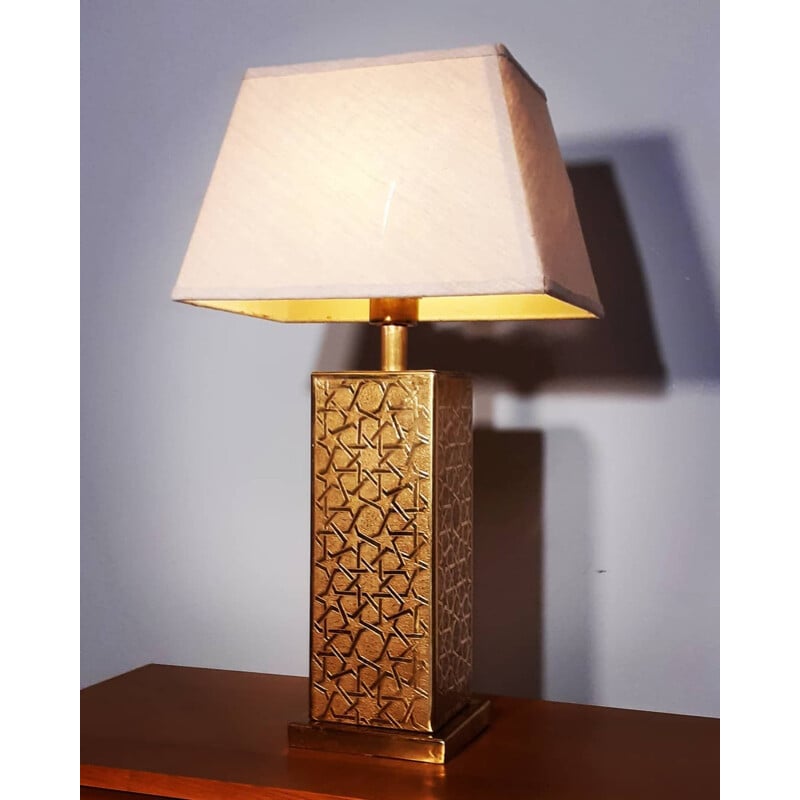 Vintage table lamp in Brass, Norway 1970