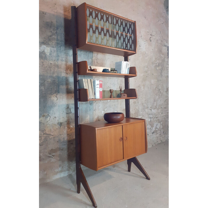 Vintage teak shelving cabinet model Ergo by Blindheim, Norwegian 1960