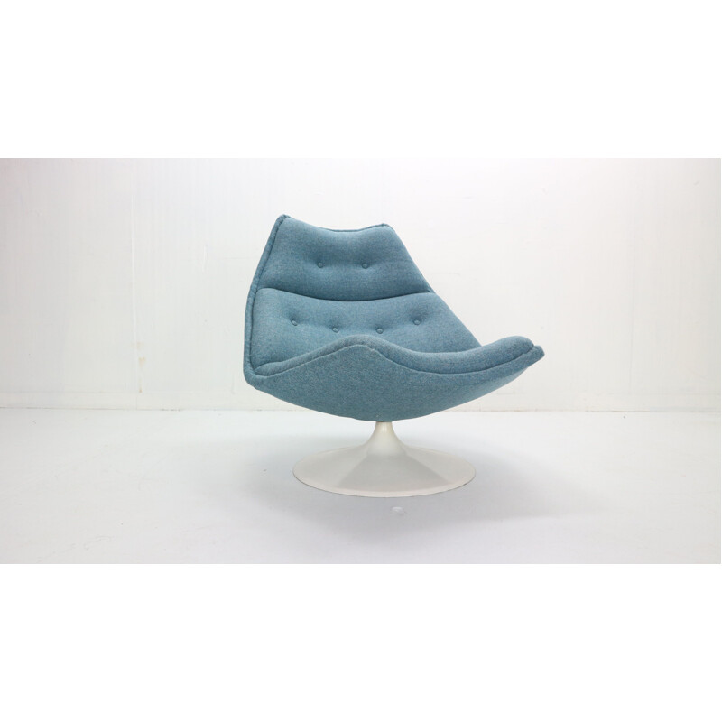 Vintage Swivel Lounge Chair F511 For Artifort, Geoffrey Harcourt  Netherlands 1960s