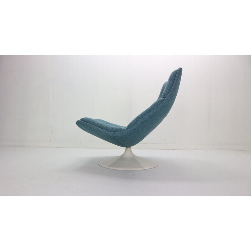 Vintage Swivel Lounge Chair F511 For Artifort, Geoffrey Harcourt  Netherlands 1960s