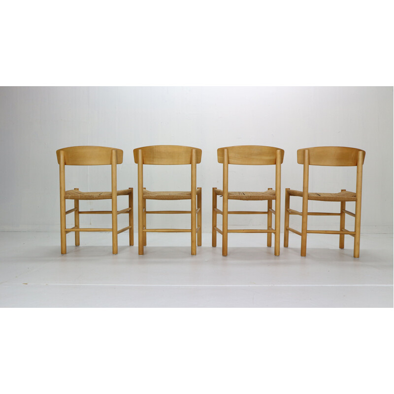 Ensemble de 4 chaises vintage Børge Mogensen Scandinavian 1947