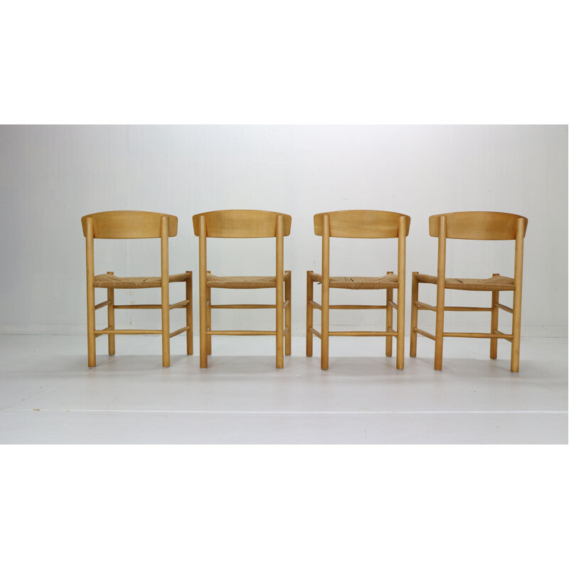 Set of 4 vintage dining room chairs Børge Mogensen Scandinavian  1947