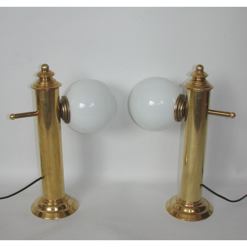 Paire de lampes de table vintage 1960