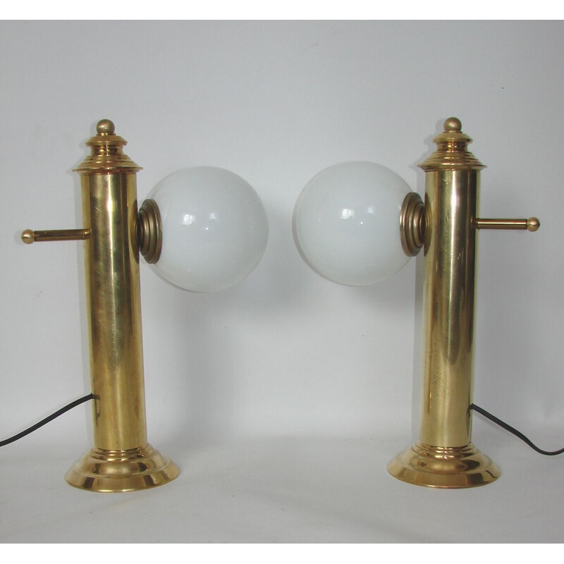 Paire de lampes de table vintage 1960