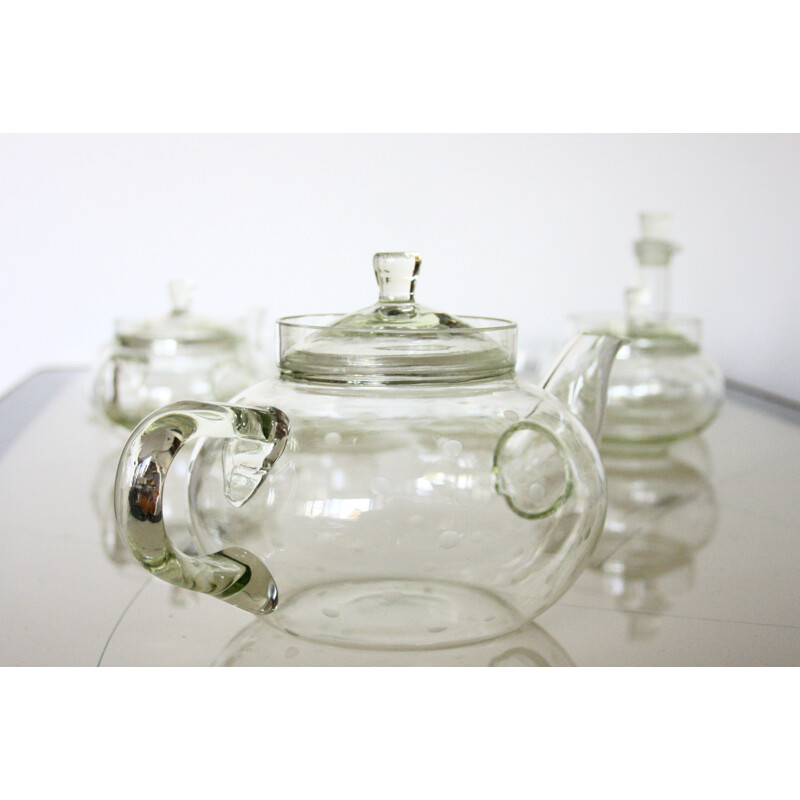 Mid-century tea set in glass, Ladislav SUTNAR - 1940s