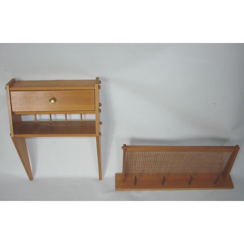 Vintage Hanger and shelf