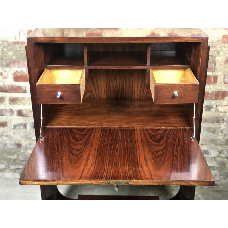 Vintage secretary in Art Deco rosewood veneer 1937s