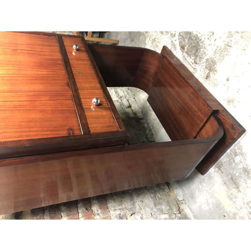 Vintage secretary in Art Deco rosewood veneer 1937s