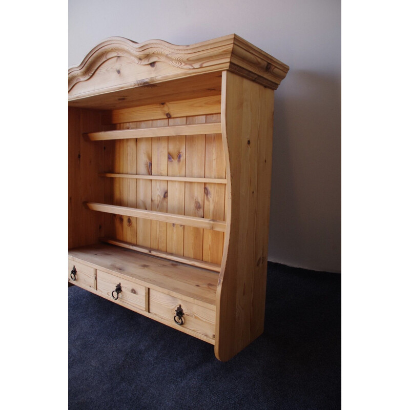 Vintage Wooden shelf with drawers