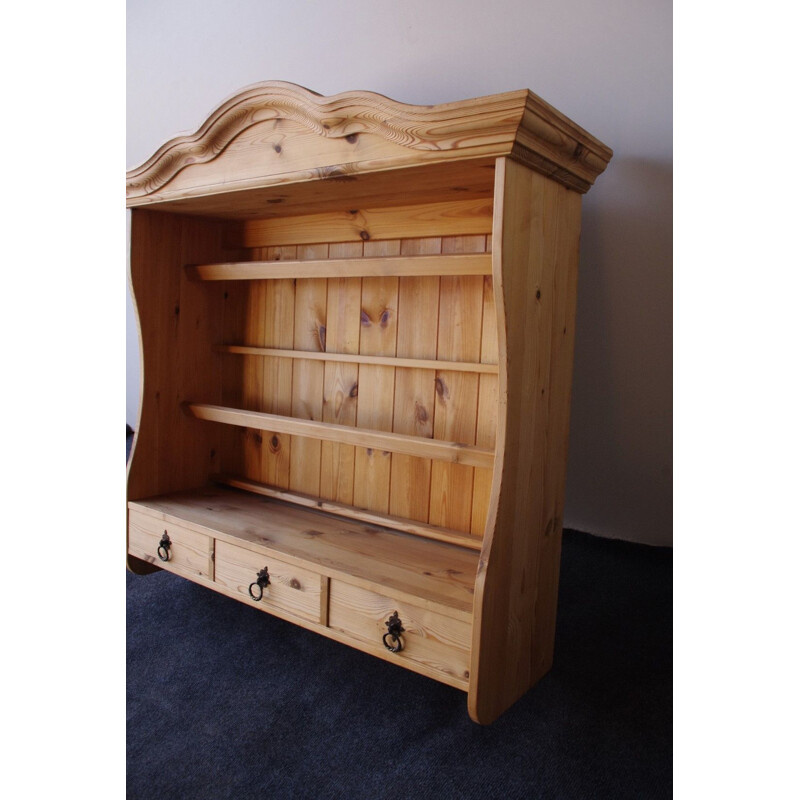 Vintage Wooden shelf with drawers