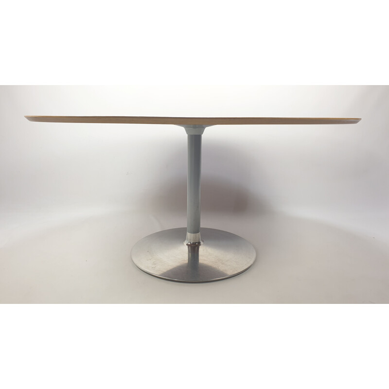 Vintage Oval Circle Dining Table by Pierre Paulin for Artifort 1960s