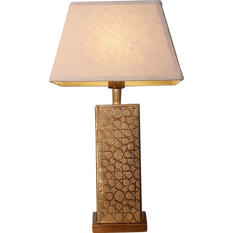 Vintage table lamp in Brass, Norway 1970