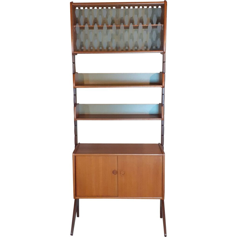 Vintage teak shelving cabinet model Ergo by Blindheim, Norwegian 1960